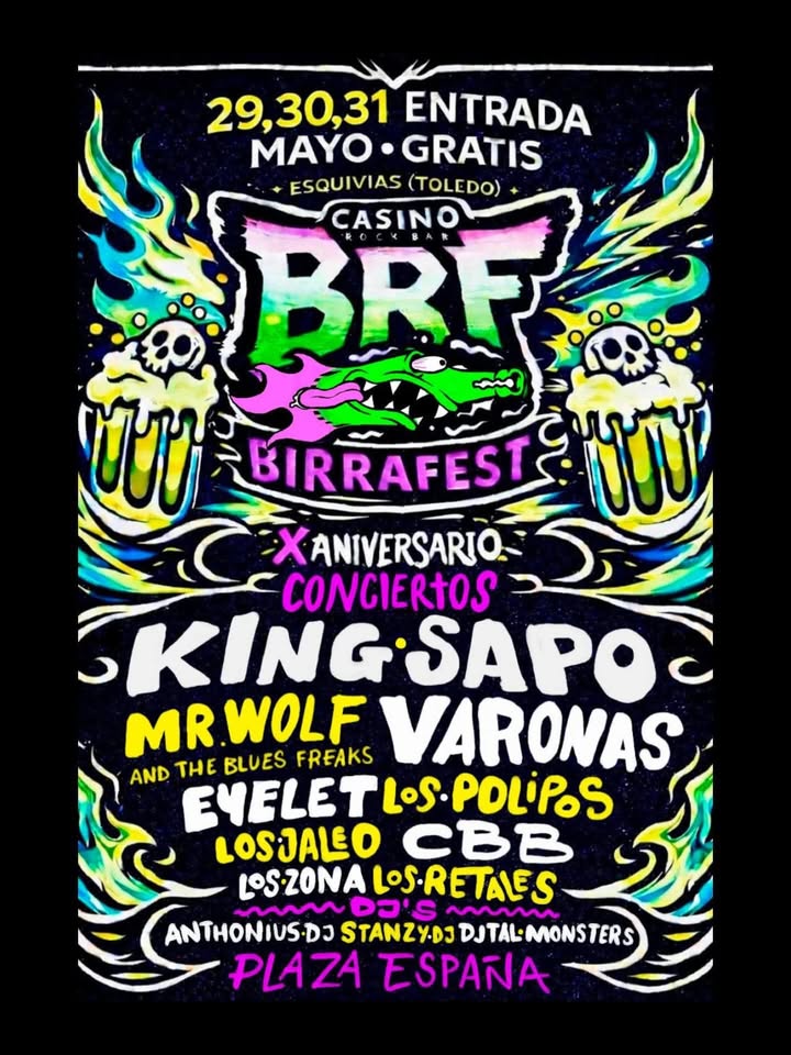 Cartel del concierto en Esquivias (Toledo)