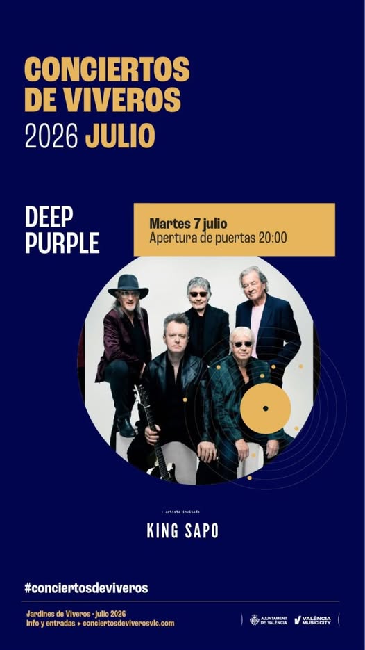 Cartel del concierto en Valencia