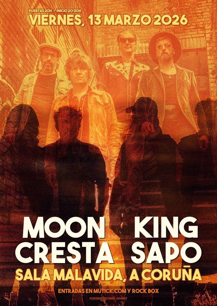Cartel del concierto en A Coruña