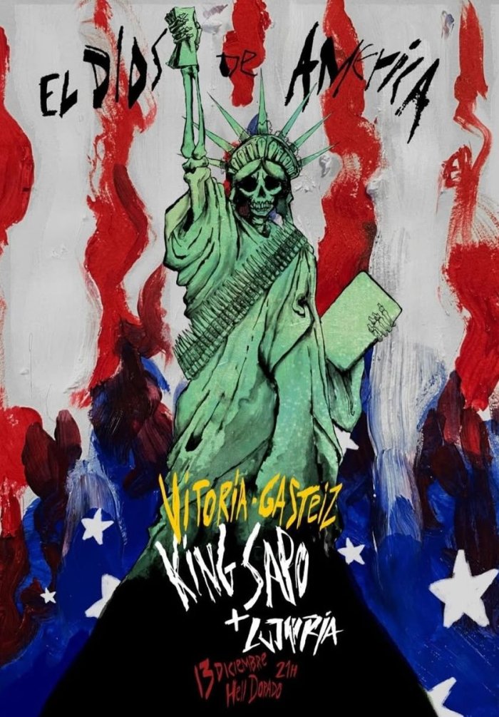 Cartel del concierto en Vitoria-Gasteiz