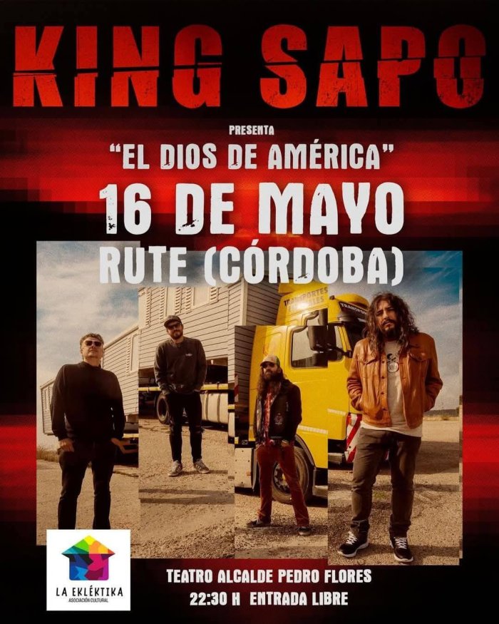 Cartel del concierto en Rute (Córdoba)