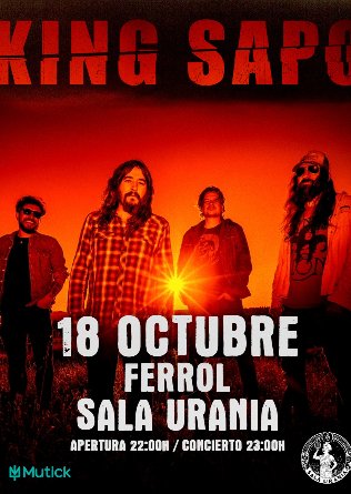 Cartel del concierto en Ferrol