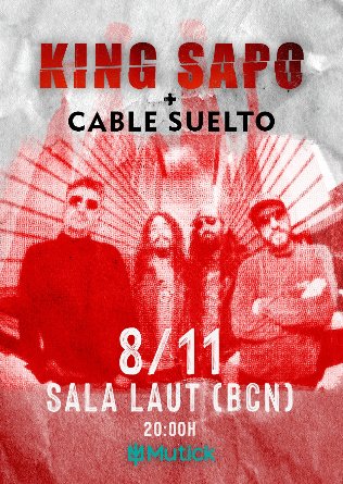 Cartel del concierto en Barcelona