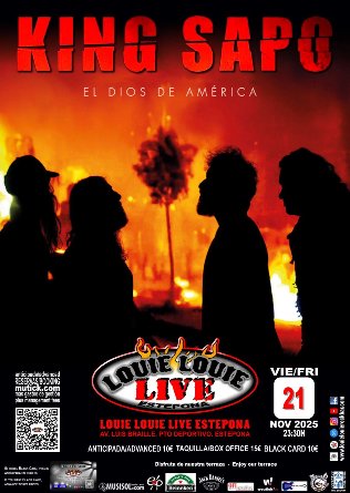 Cartel del concierto en Estepona
