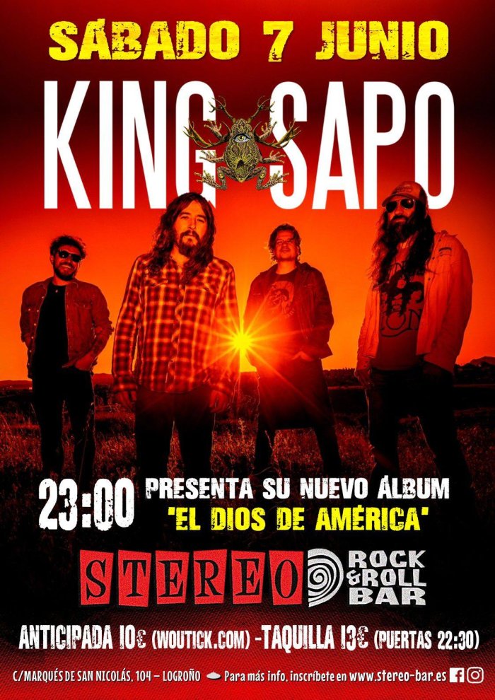 Cartel del concierto en Logroño