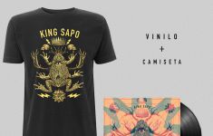 Vinilo firmado + Camiseta Gris